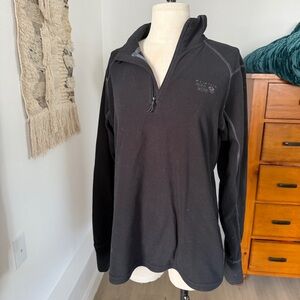 Mountain Hardwear Women's Black Lightweight Microchill Fleece Pullover